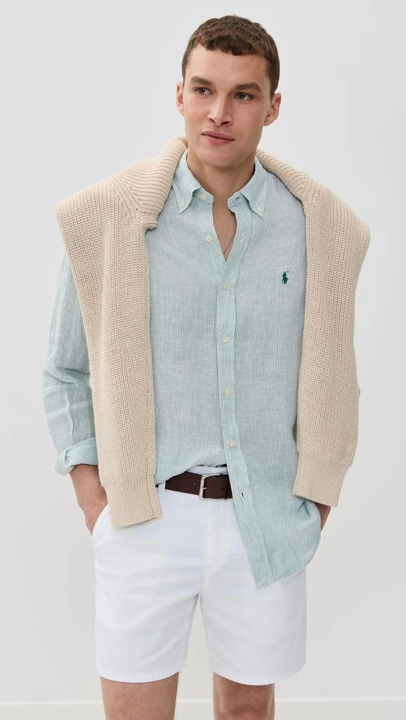 Ralph Lauren Striped Long Sleeve Linen Shirt 6