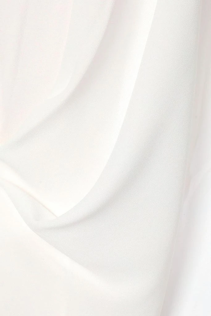 Halston Heritage Cape-effect draped crepe gown 4