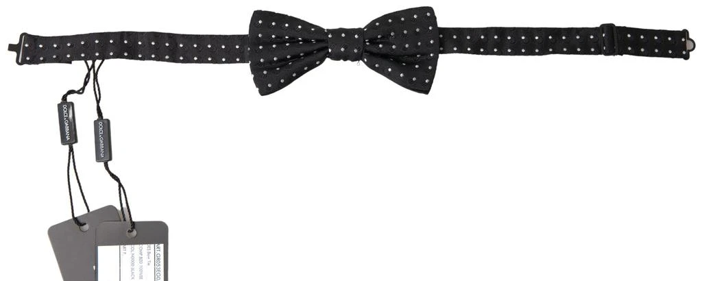 Dolce 
Gabbana Polka Dot Silk Adjustable Men Neck Papillon Bow Men
s Tie