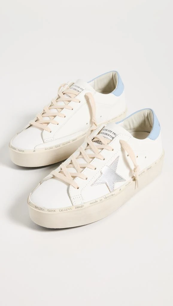 Golden Goose Hi Star Leather Upper and Heel Laminated Star Sneakers 4