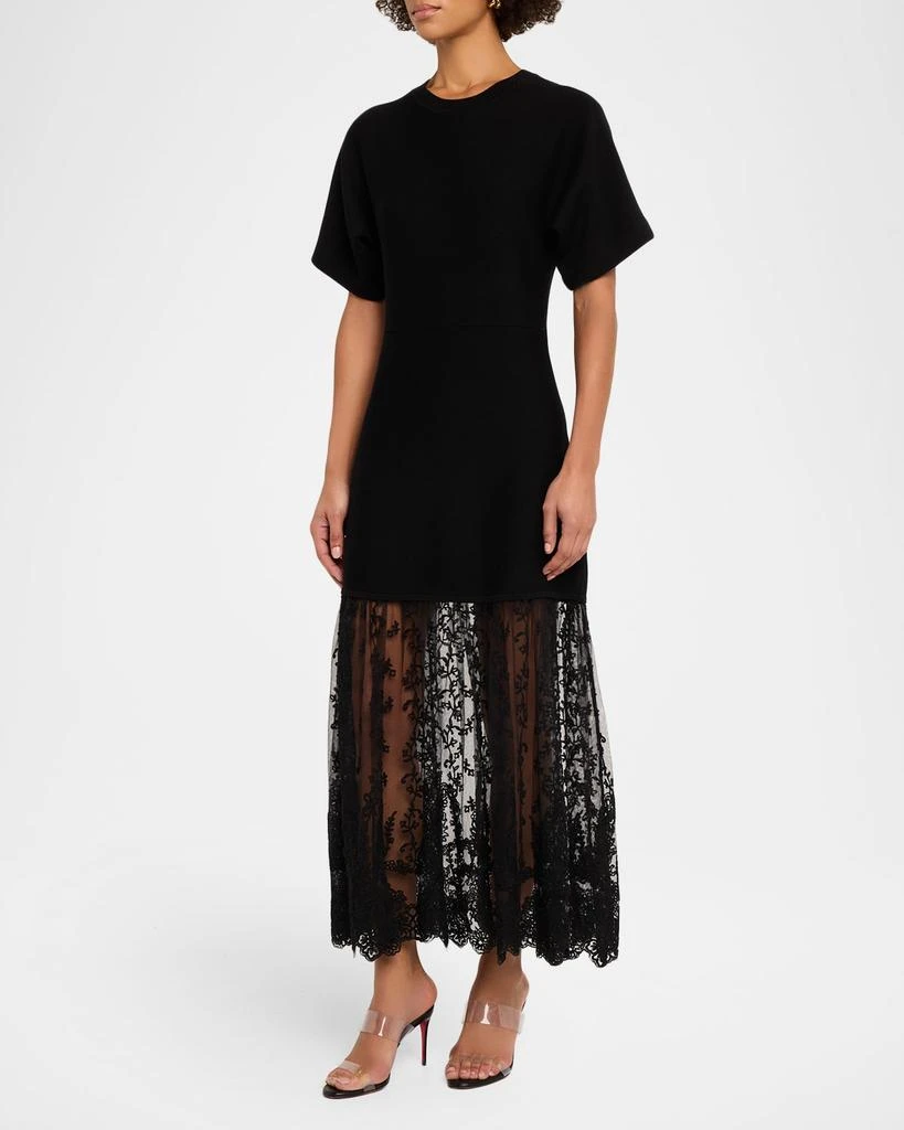 Sea Diane Knit Lace Midi Dress 4