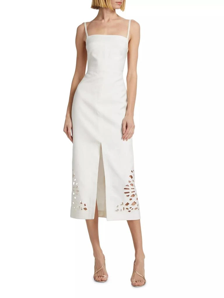 Acler Delacourt Laser Cut Slip Midi-Dress 2