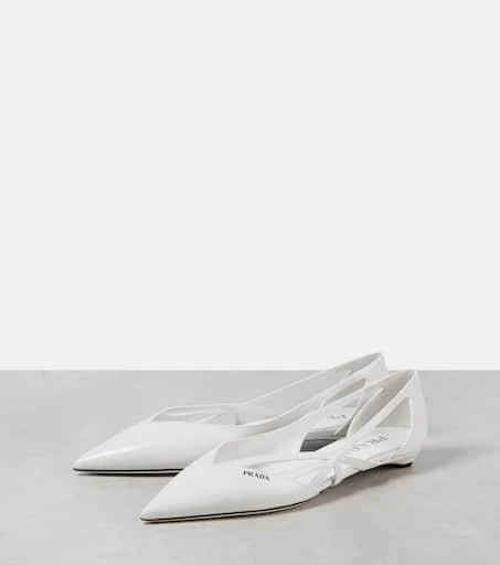 Prada Leather ballet flats 4