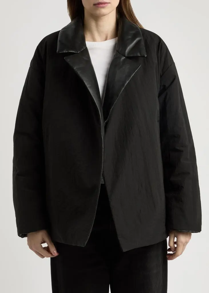 Arma Lara reversible padded leather jacket 2