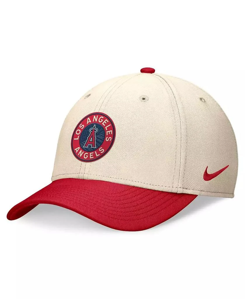 NIKE Men's Cream/Red Los Angeles Angels 2024 City Connect Swoosh Flex Hat 1