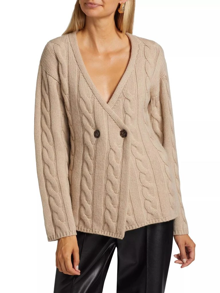 Naadam Cable-Knit Double-Breasted Cardigan 3