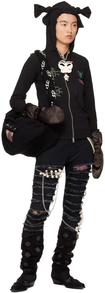 CHOPOVA LOWENA Brown Puffer Gloves 3