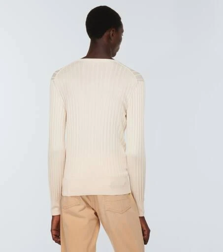 Tom Ford Silk-blend Henley sweater 4