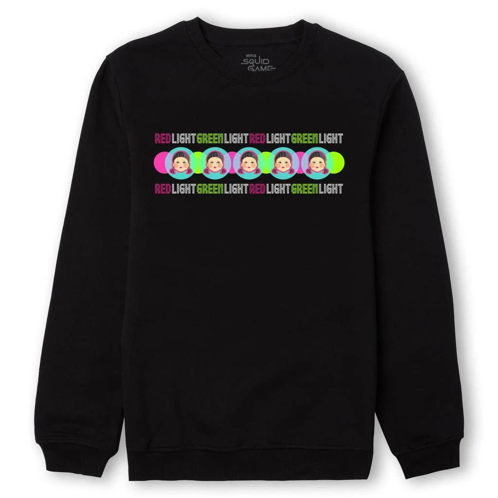 undefined Squid Game Red Light Green Light Sweatshirt - Black 1