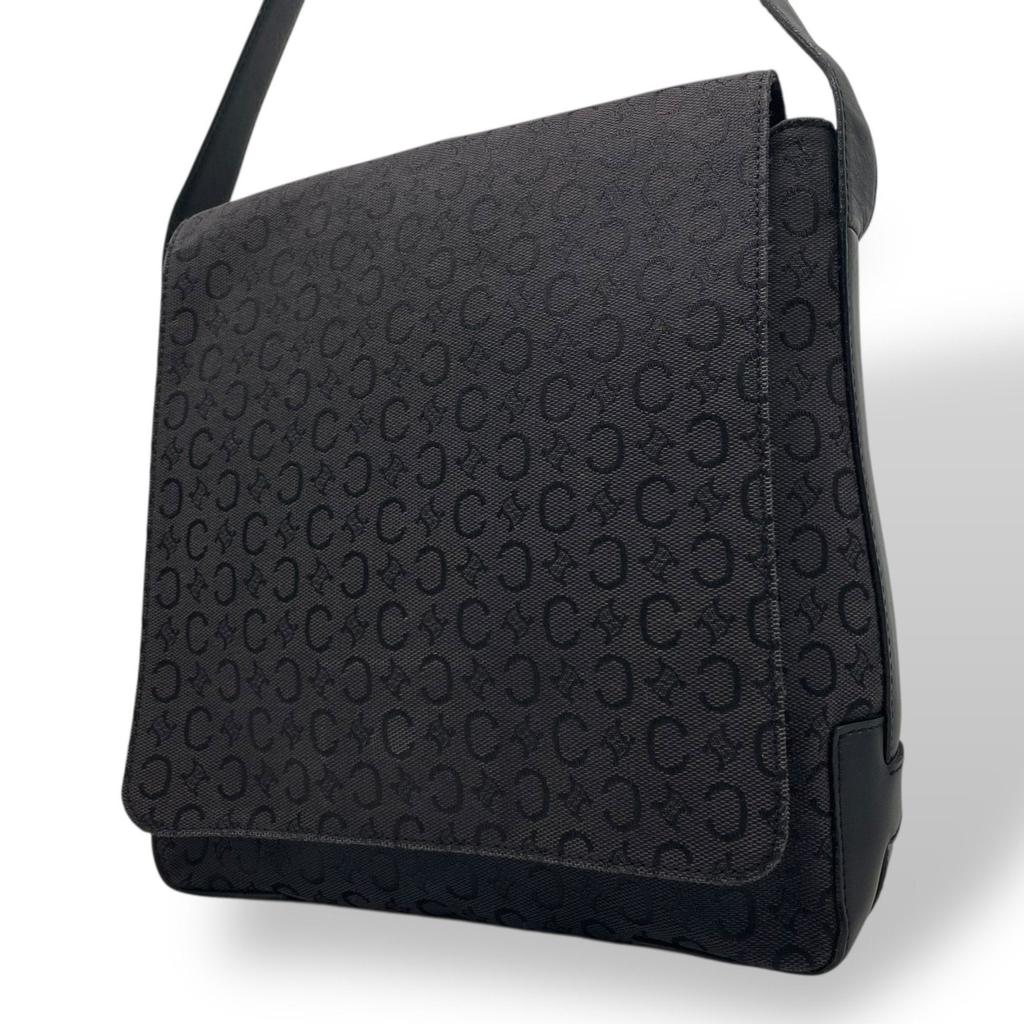 Celine Canvas Leather Messenger Bag Shoulder Bag (Pre-Owned)
