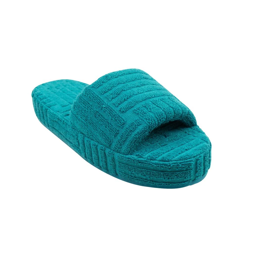 Bottega Veneta Teal Resort Geometric Sponge Slides Slippers 1