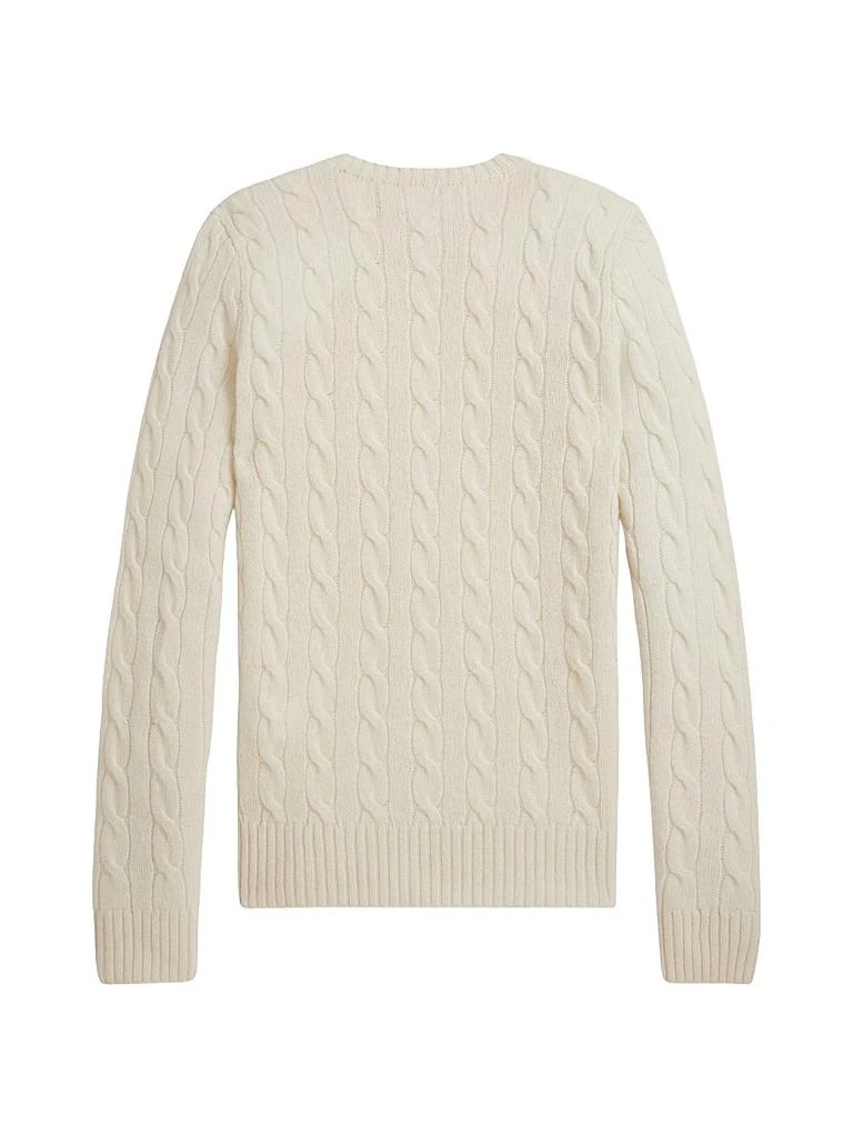 Ralph Lauren Cable-Knit Wool-Cashmere Crewneck Sweater 3
