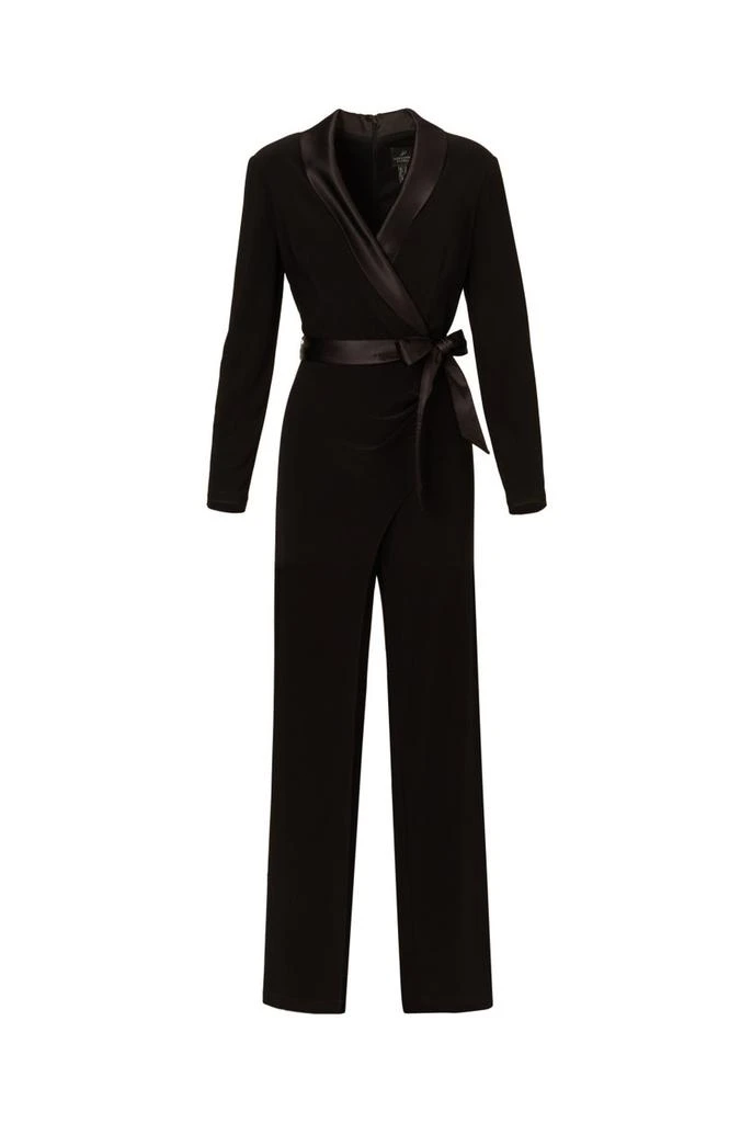 Adrianna Papell Jersey combo tuxedo jumpsuit 1
