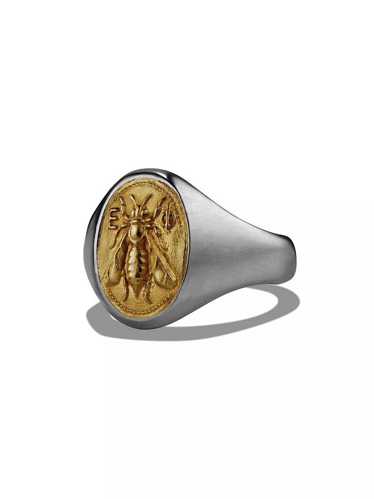 David Yurman Petrvs® Bee Pinky Ring with 18K Yellow Gold