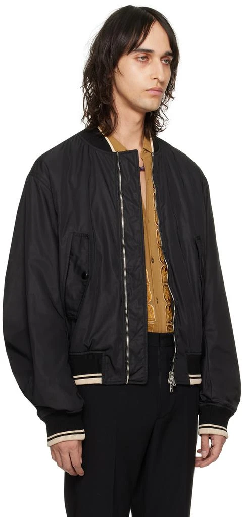 Dries Van Noten Black Zip Bomber Jacket 2