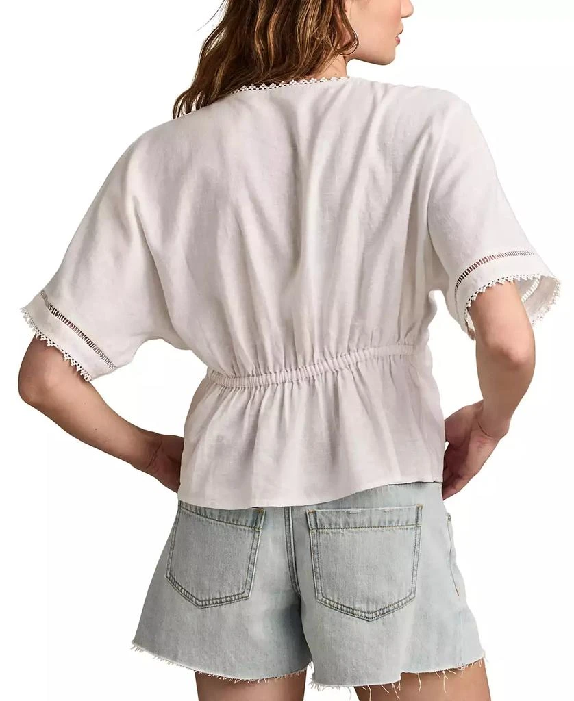 Lucky Brand Linen V-Neck Dolman 3