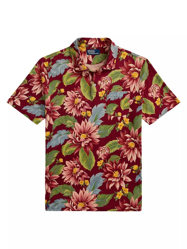 Ralph Lauren Floral Jersey Polo Shirt 1
