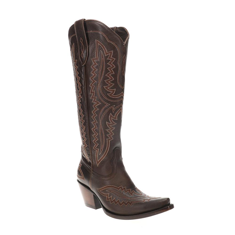 Ariat Casanova x Embroidered Snip Toe Zippered Cowboy Boots