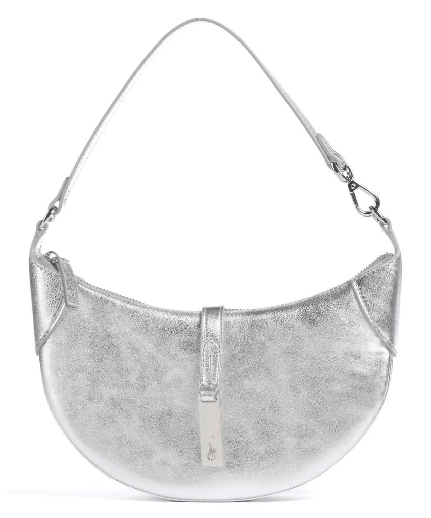 Ralph Lauren Id Collection Metallic Mini Shoulder Bag In Silver 1