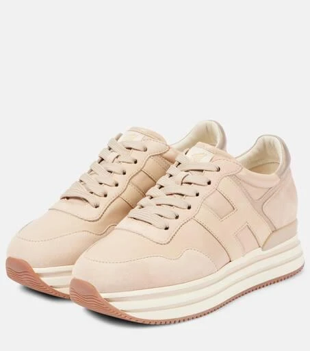 hogan Midi H222 suede platform sneakers 5