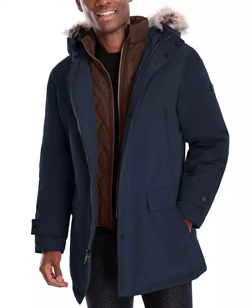 Michael Kors Michael Kors Men's Hooded Bib Snorkel Parka, Created for Macy's 1