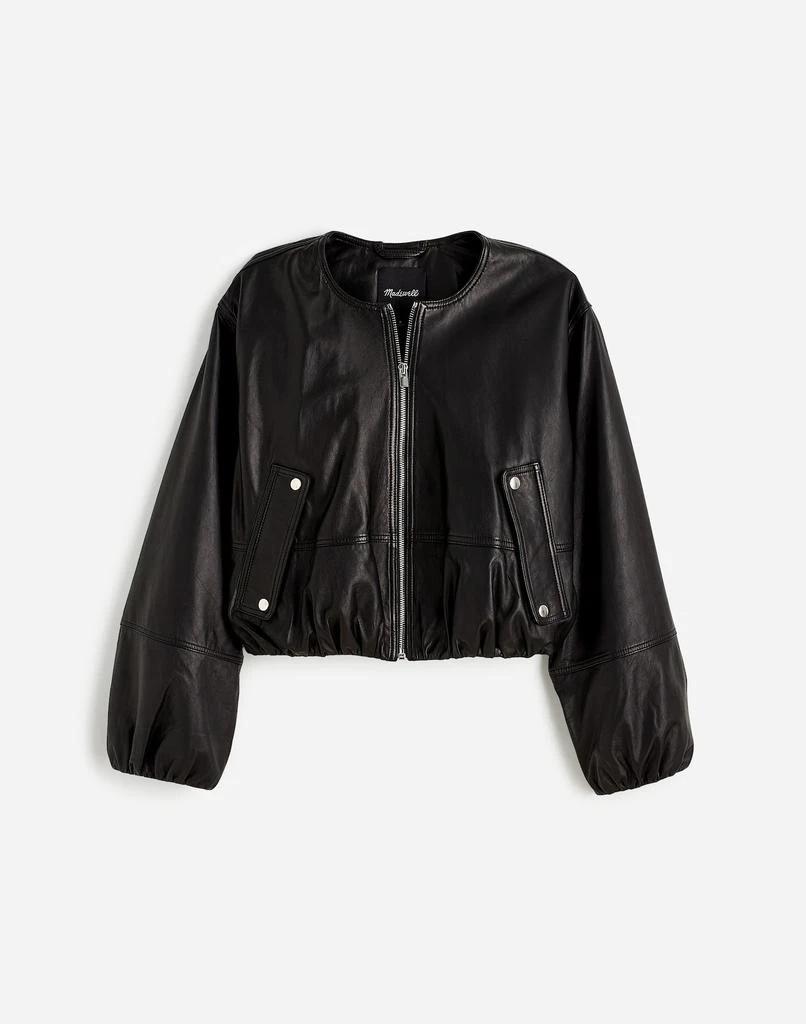 Madewell Leather Bubble-Sleeve Jacket 6