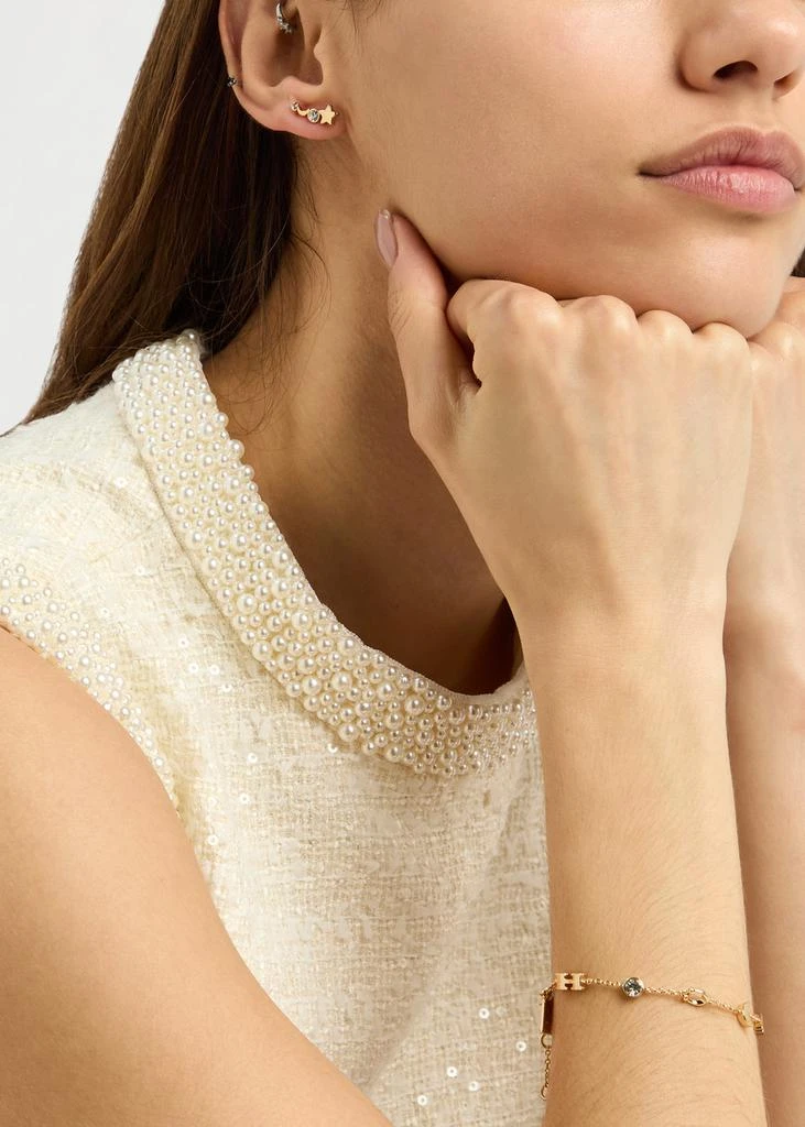 Coach Celestial embellished stud earrings 2