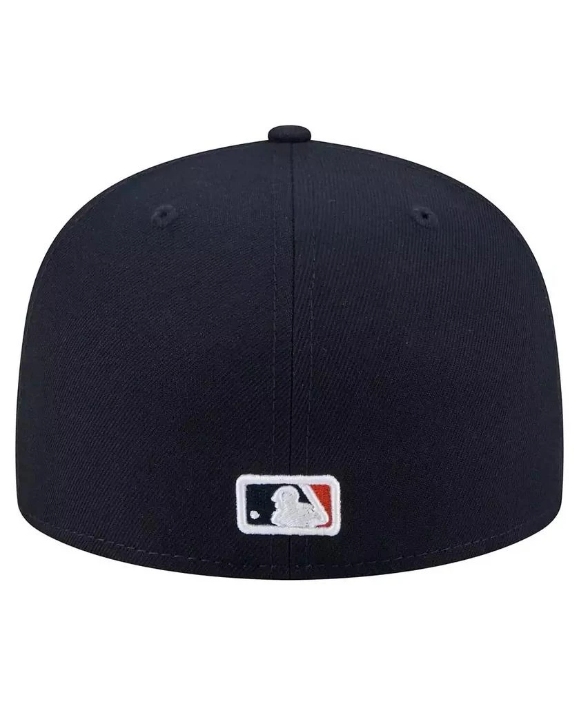 New Era Men's Navy Houston Astros Yarn Stitch 59FIFTY Fitted Hat 4
