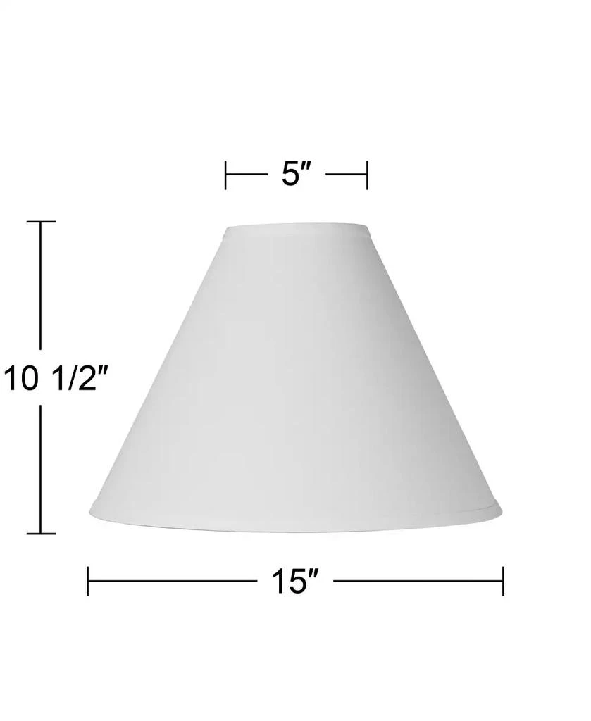 Springcrest White Linen Medium Chimney Lamp Shade 5