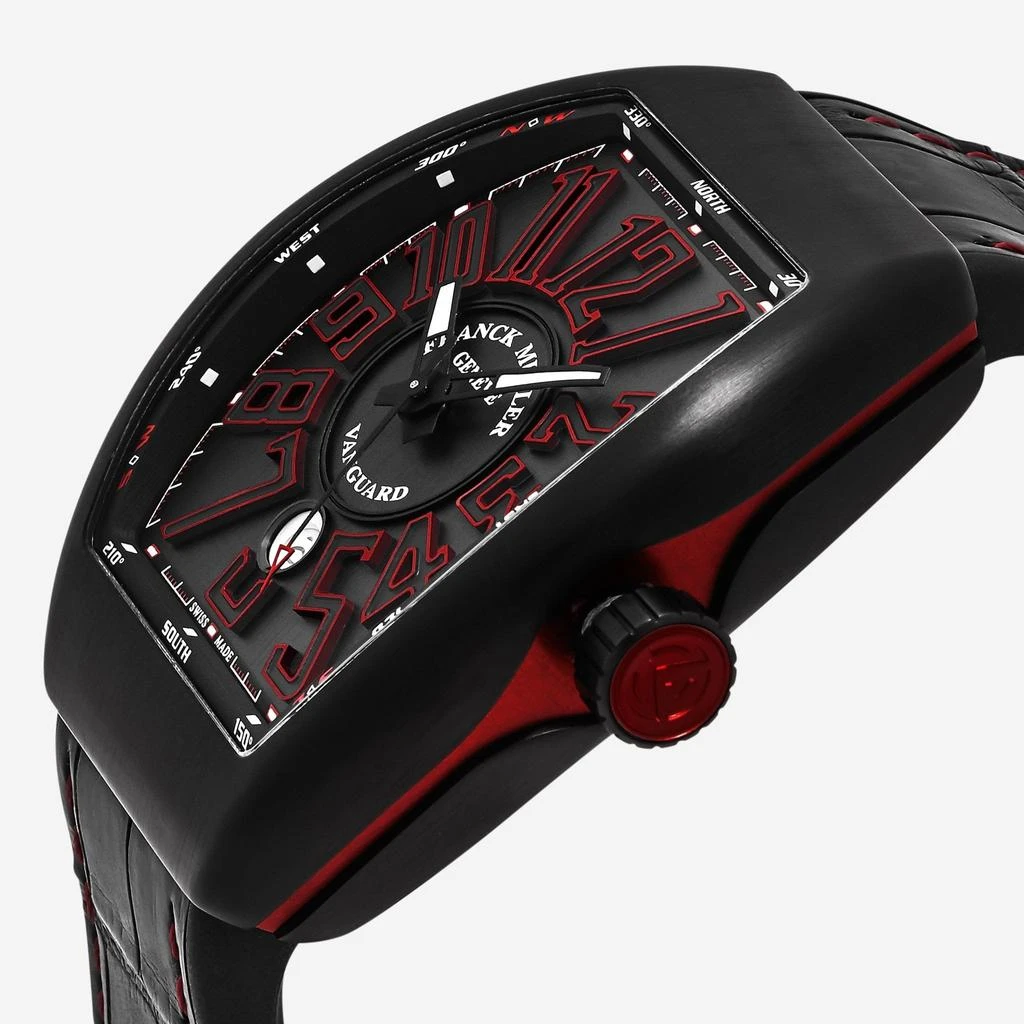 Franck Muller Franck Muller Vanguard Black Dial Automatic Men's Watch 45SCBLKBLKREDa 3
