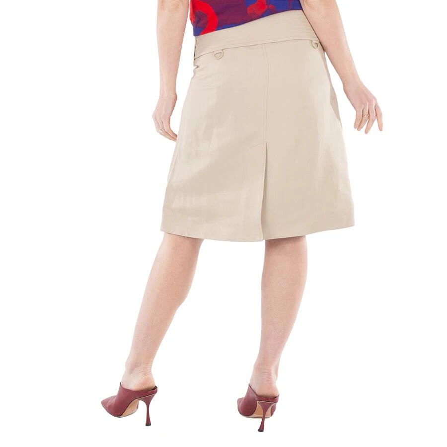 Burberry Belted-Waist Wrap Canvas Mini Skirt 3