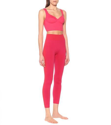 Ernest Leoty Jade sports crop top