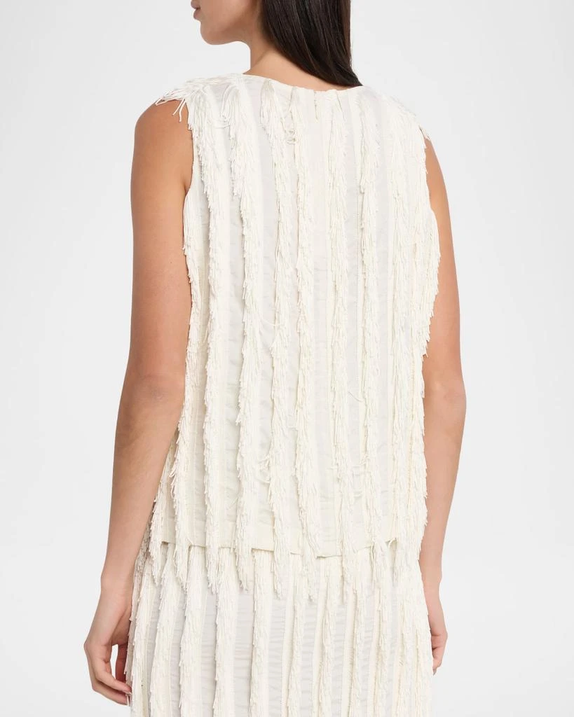 ZANKOV Sleeveless Fringe Stripe Top 3
