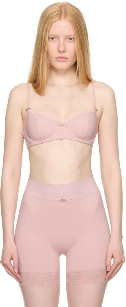 SKIMS Pink Vintage Shapewear Unlined Demi Bra 1