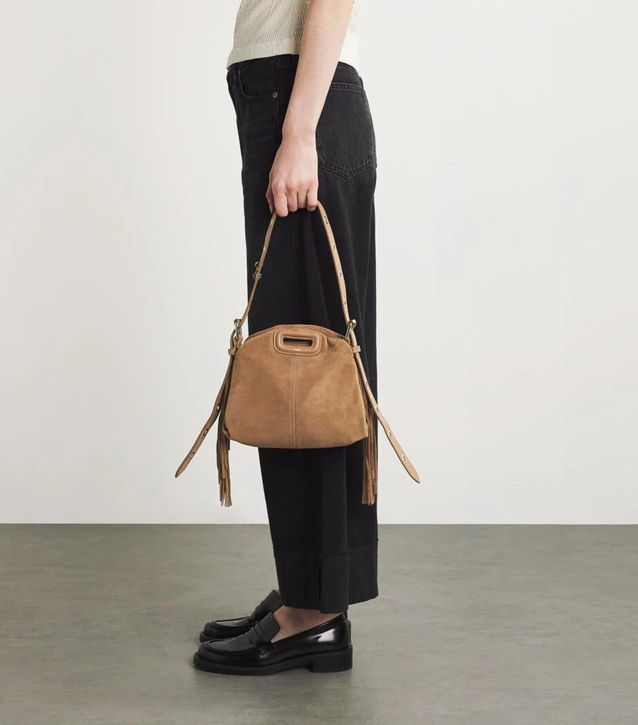 Maje Mini Suede Miss M Shoulder Bag 5