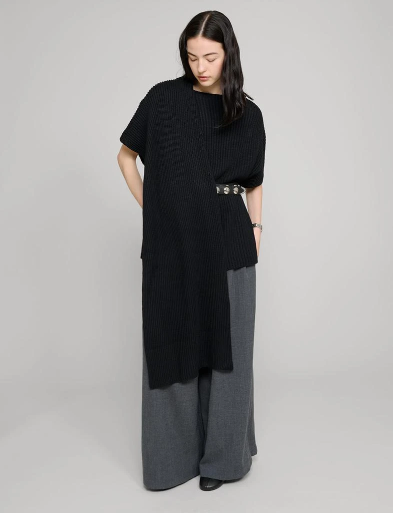 Pixie Market Black Knit Cape Top 2