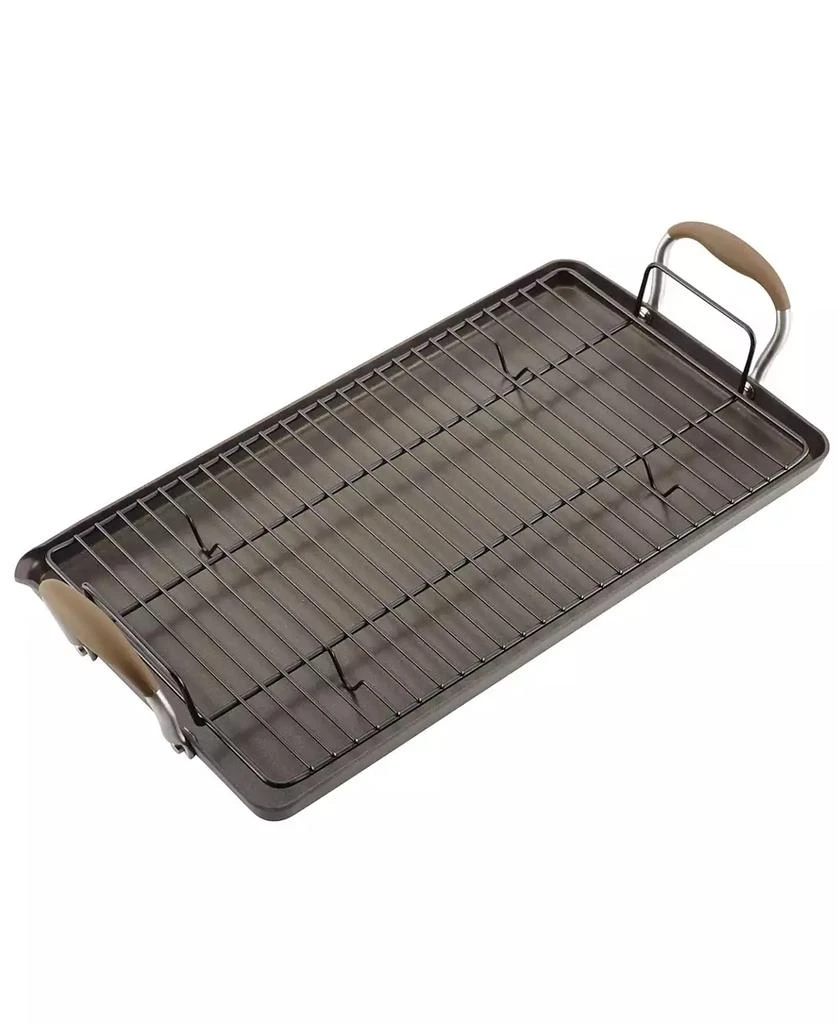 Anolon Advanced Home Hard-Anodized Nonstick Double Burner Griddle, 10" x 18" 1