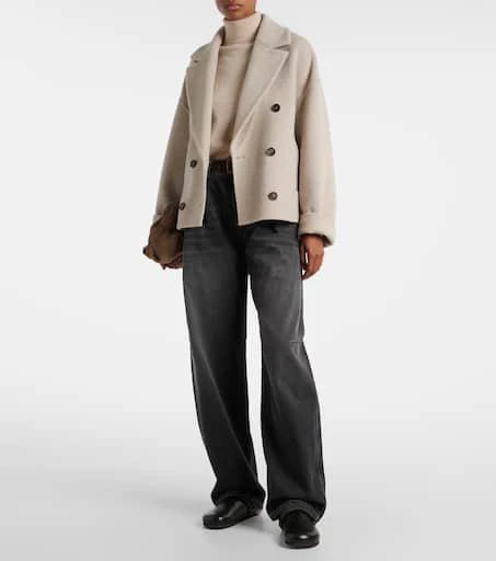 Brunello Cucinelli Monili shearling-lined leather clogs 2