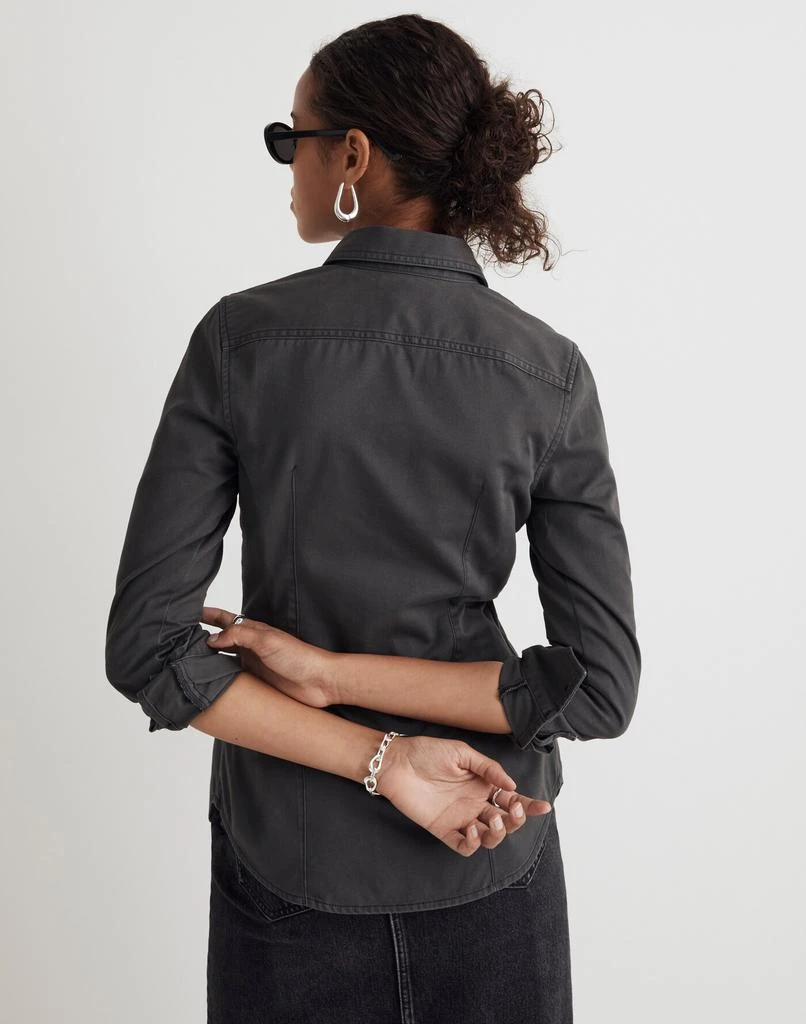 Madewell Darted Button-Up Shirt in (Re)generative Chino 4