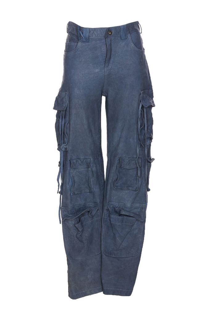 Salvatore Santoro Salvatore Santoro Leather Cargo Trousers