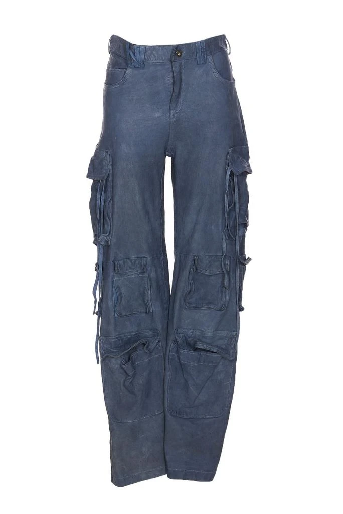 Salvatore Santoro Salvatore Santoro Leather Cargo Trousers 1