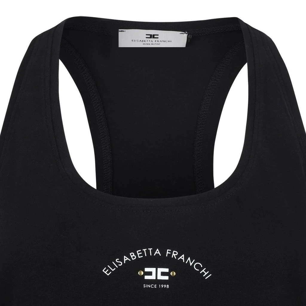 ELISABETTA FRANCHI Elisabetta Franchi Logo Printed Jersey Tank Top 3