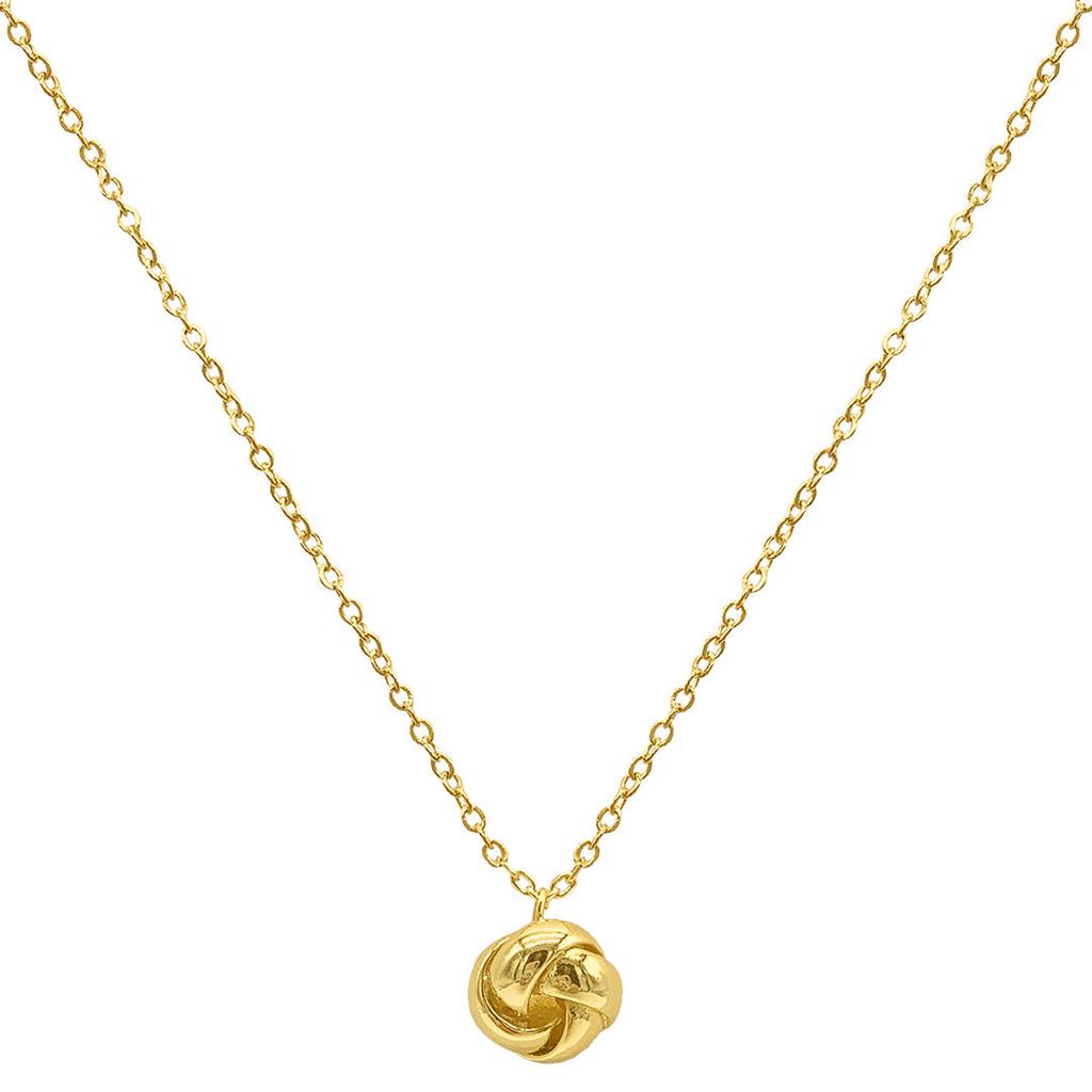 ADORNIA Adornia Knot Pendant Necklace gold