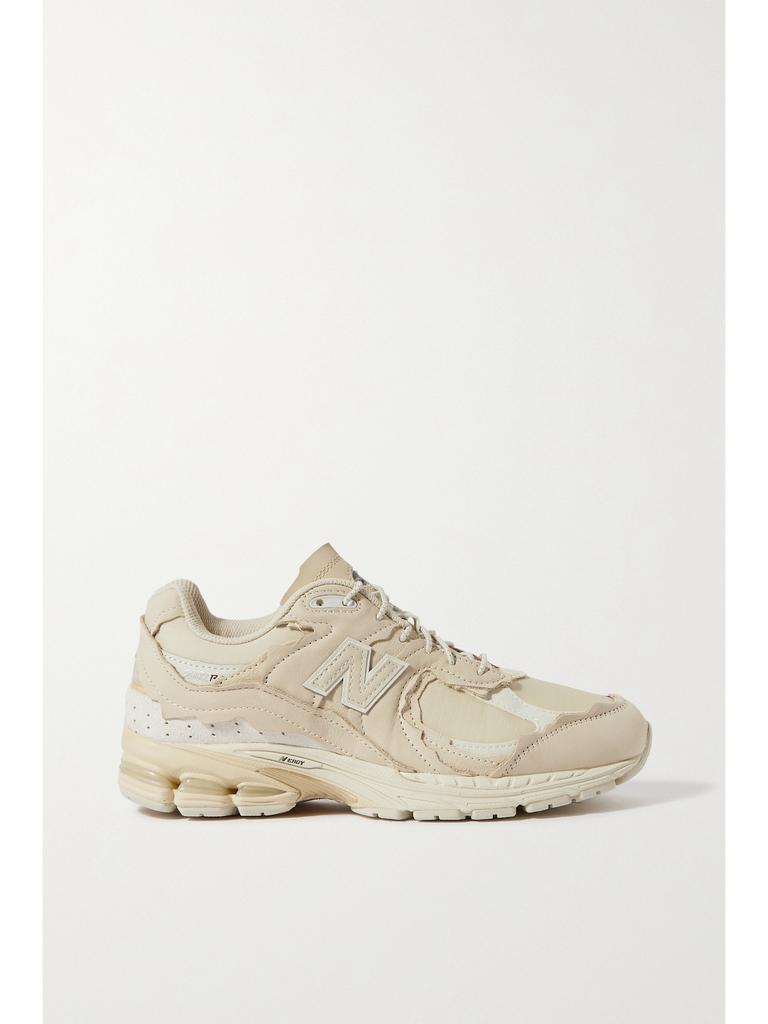 New Balance 2002 皮革绒面革网眼运动鞋  - US7