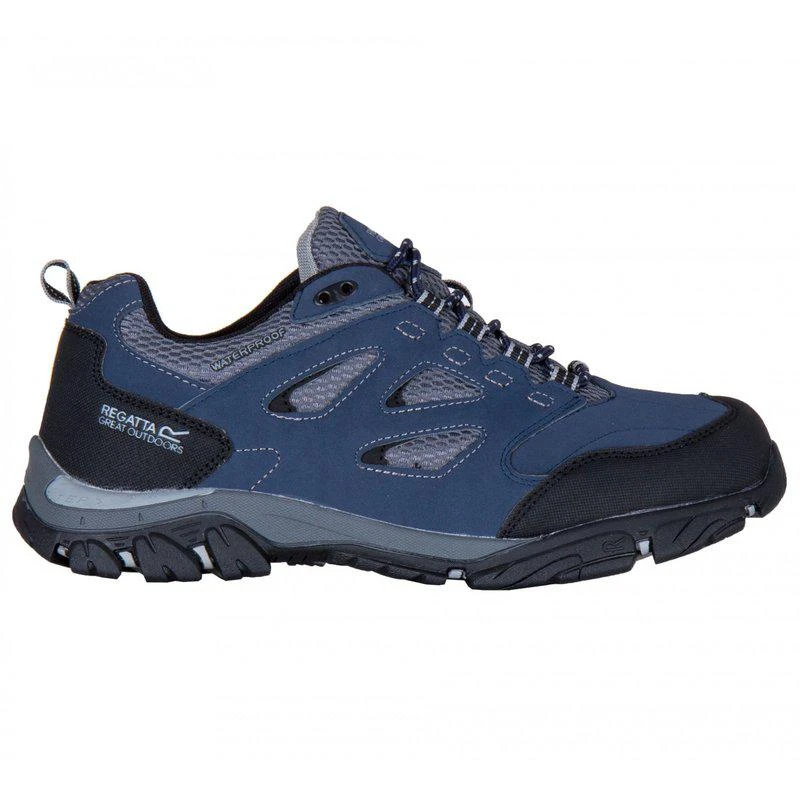 Regatta Mens Holcombe IEP Low Hiking Boots Navy/Granite 1