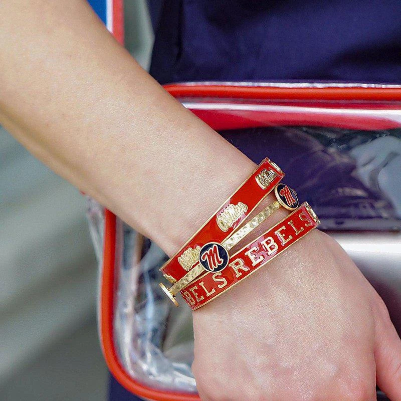 Canvas Style Ole Miss Rebels Enamel Hinge Bangle 2