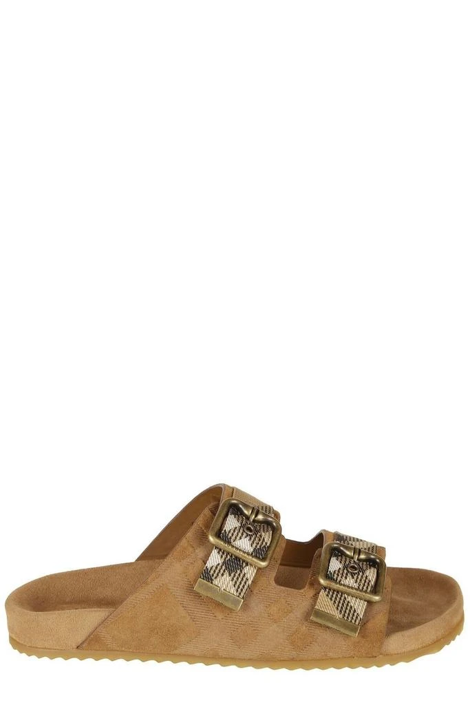 Burberry Burberry Checked Double-Buckle Sandals 1