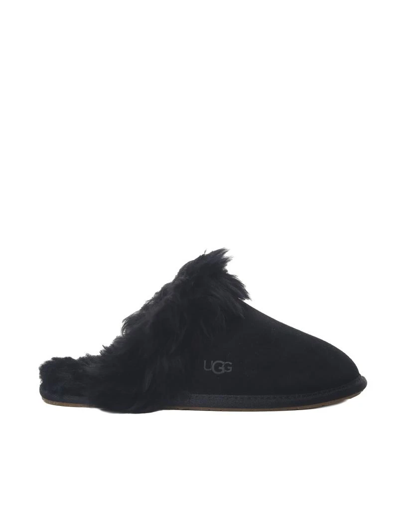 UGG Scuff Sis Slippers In Shearling With Fur Trim 1