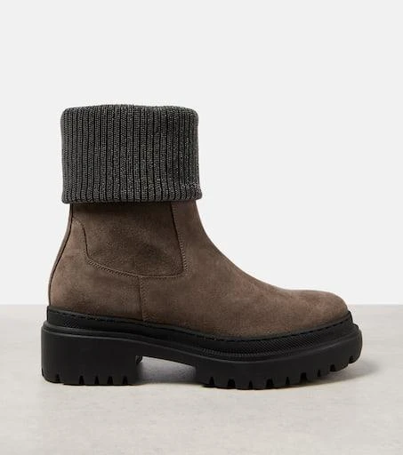 Brunello Cucinelli Monili suede Chelsea boots 5