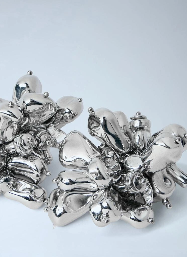 Dries Van Noten Sculptural Metal Earrings 3